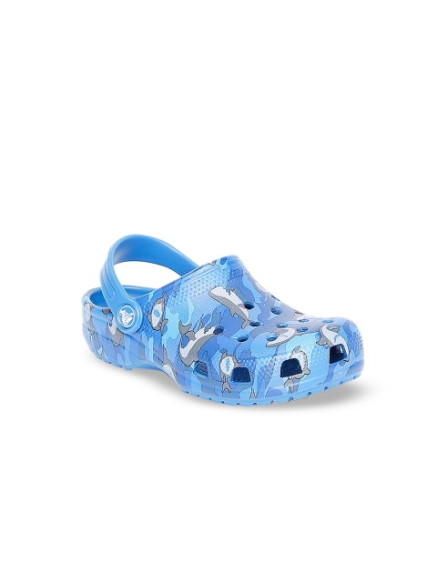 

Crocs Boys Blue Printed Clogs
