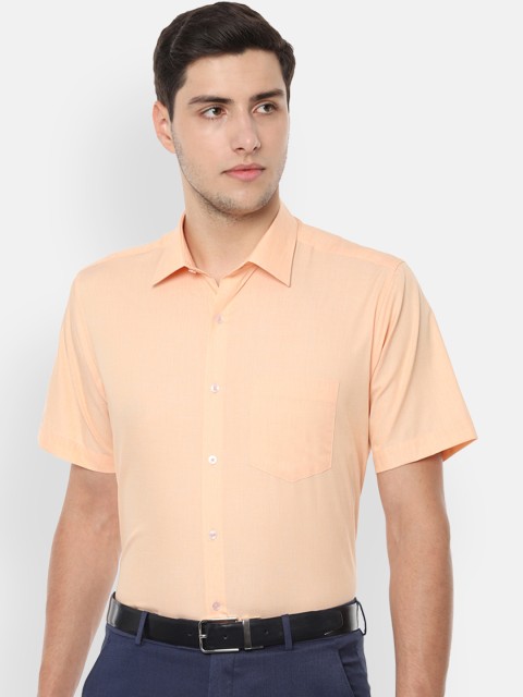 

Van Heusen Men Orange Regular Fit Solid Formal Shirt