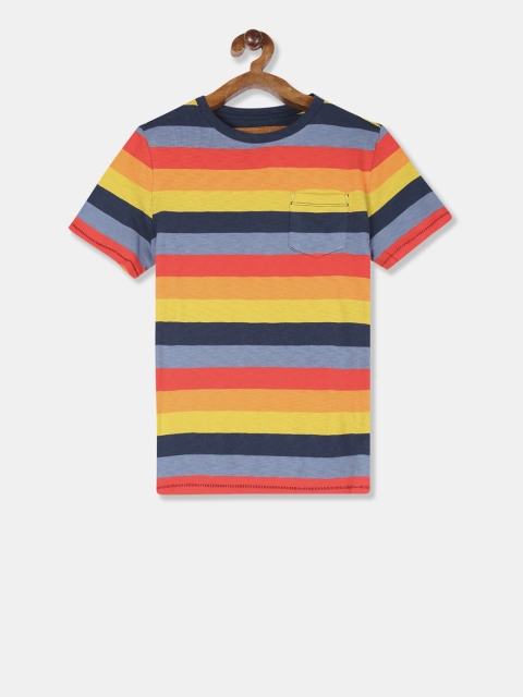 

GAP Boys Multicoloured Striped Round Neck T-shirt, Multi