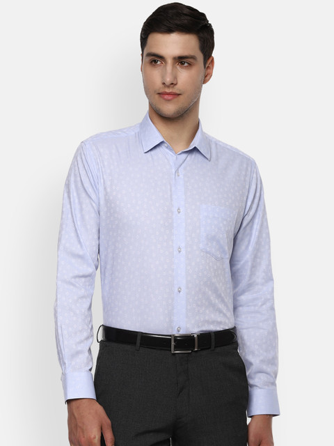

Van Heusen Men Blue Regular Fit Printed Formal Shirt