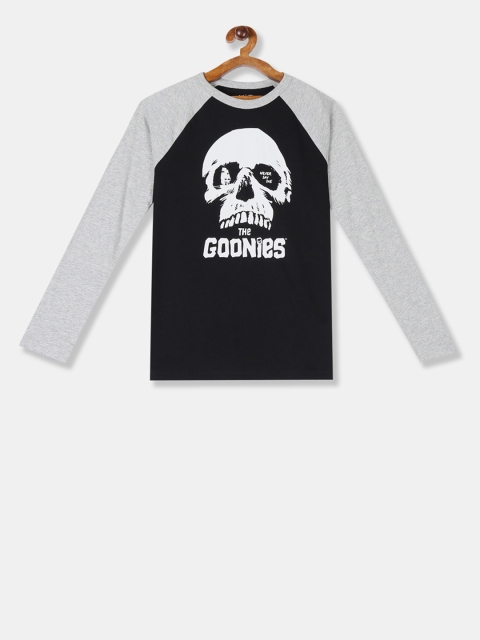 

GAP Boys Black Printed Round Neck T-shirt