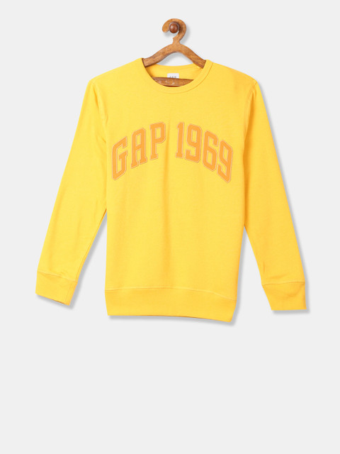 

GAP Boys Yellow Printed Sweatshirt
