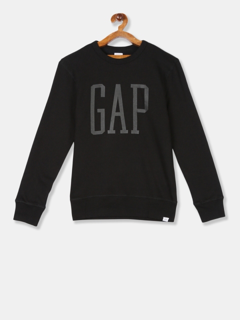 

GAP Boys Black Printed Sweatshirt