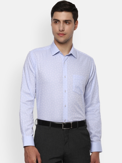 

Van Heusen Men Blue Regular Fit Printed Formal Shirt