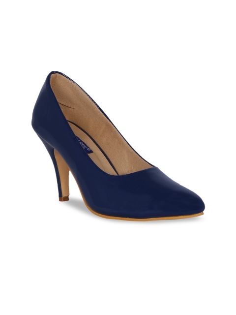 

MSC Women Blue Solid Pumps