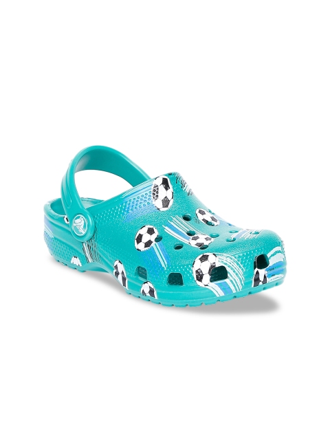 

Crocs Boys Green Printed Clogs