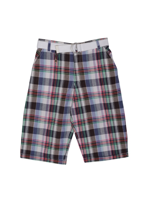 

Noddy Boys Green & Black Checked Regular Fit Regular Shorts