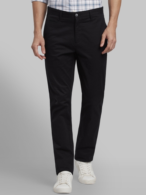 

Parx Men Black Slim Fit Solid Regular Trousers