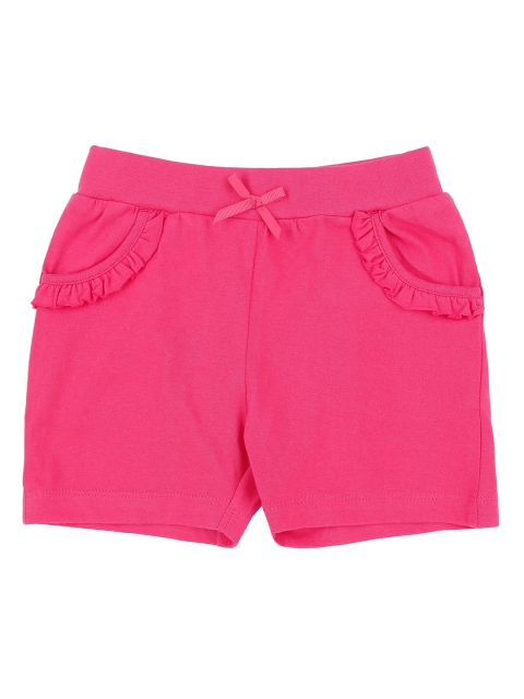 

Pantaloons Baby Infant Pink Solid Regular Fit Regular Shorts