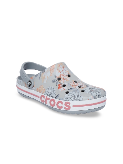 

Crocs Women Grey Bayaband Printed Clogs