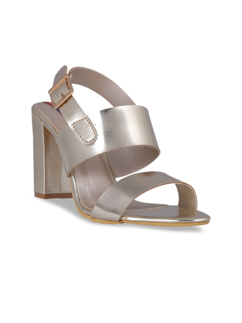 

MSC Women Gold-Toned Solid Heels