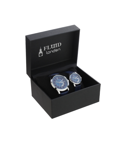 

FLUID Blue His & Her Analogue Watch Gift Set FL-752PR-BL01
