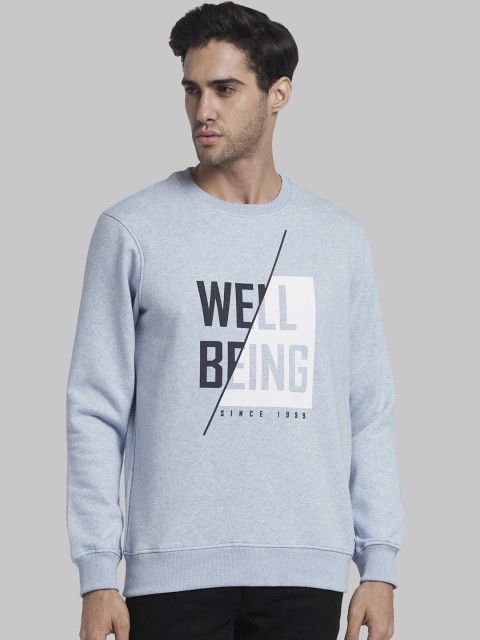 

Parx Men Blue Printed Sweatshirt