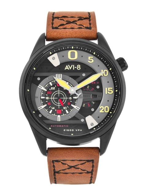 

AVI-8 Men Black & Brown Analogue Watch