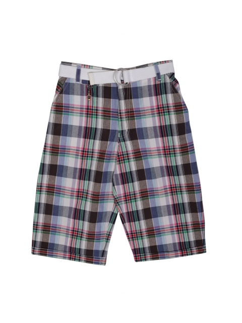 

Noddy Boys Green & Black Checked Regular Fit Regular Shorts