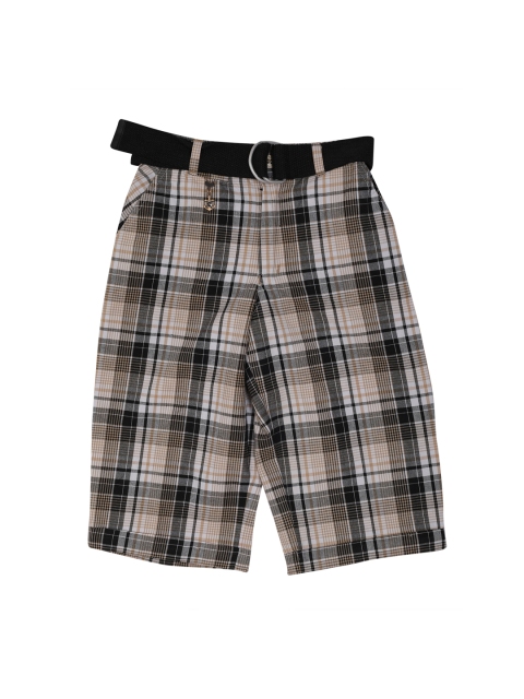 

Noddy Boys Brown & Black Checked Regular Fit Regular Shorts
