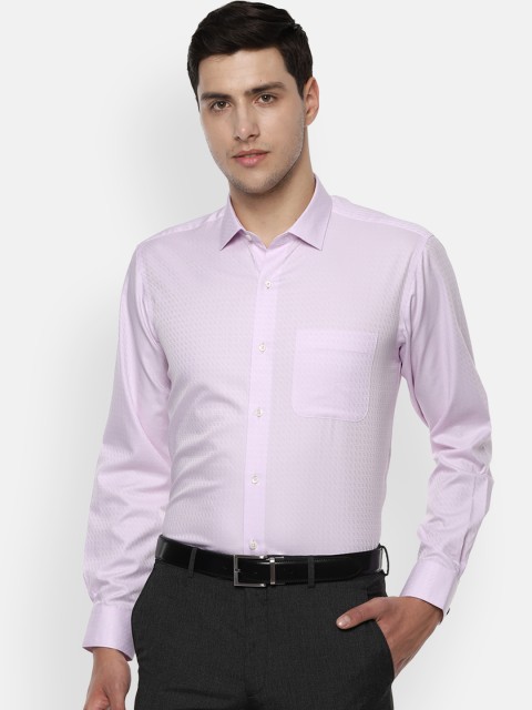 

Van Heusen Men Lavender Regular Fit Printed Formal Shirt