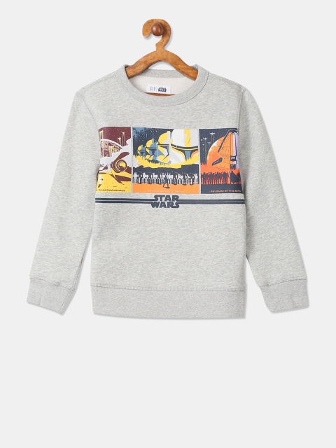 

GAP Boys Grey Printed Sweatshirt