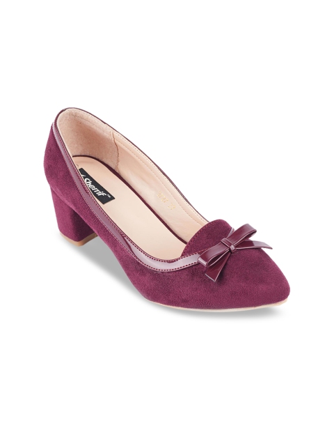 

Sherrif Shoes Women Maroon Solid Pumps