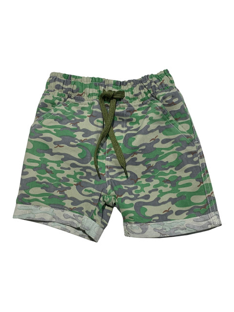 

KiddoPanti Boys Green & Grey Printed Regular Fit Regular Shorts