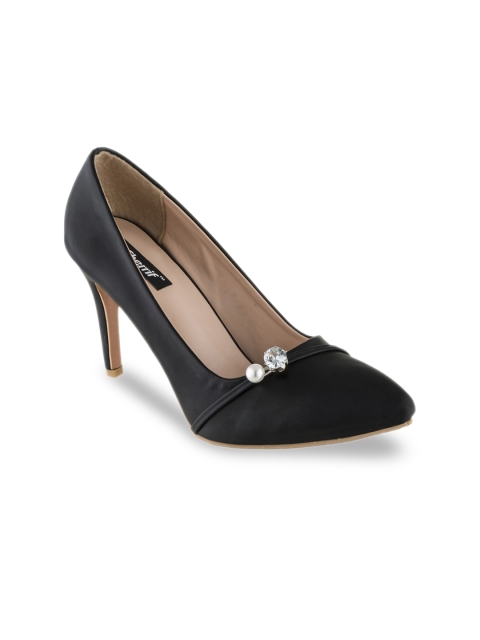 

Sherrif Shoes Women Black Solid Pumps