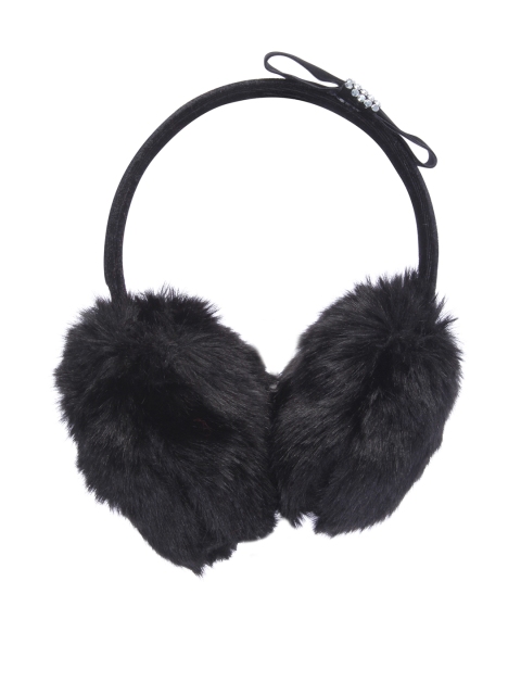 

CUTECUMBER Girls Black Faux Fur Ear Muffs
