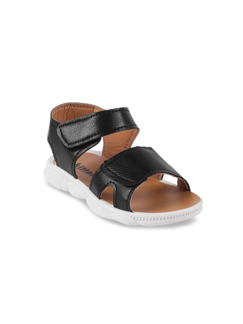 

Kittens Boys Black Solid Open Toe Flats