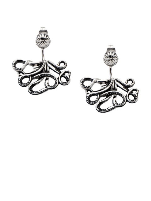

Inox Jewelry Silver-Toned Animal Shaped Studs
