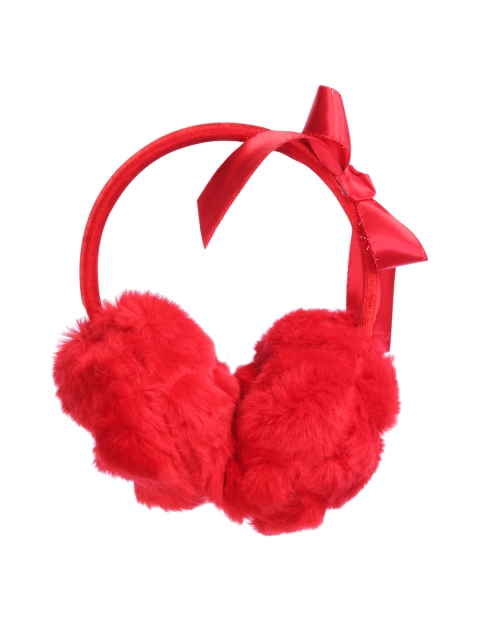 

CUTECUMBER Girls Red Fur Ear Muffs
