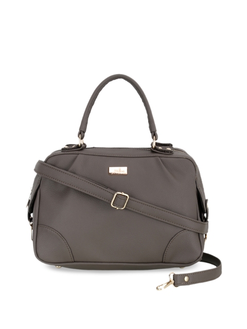 

yelloe Taupe Solid Handheld Bag
