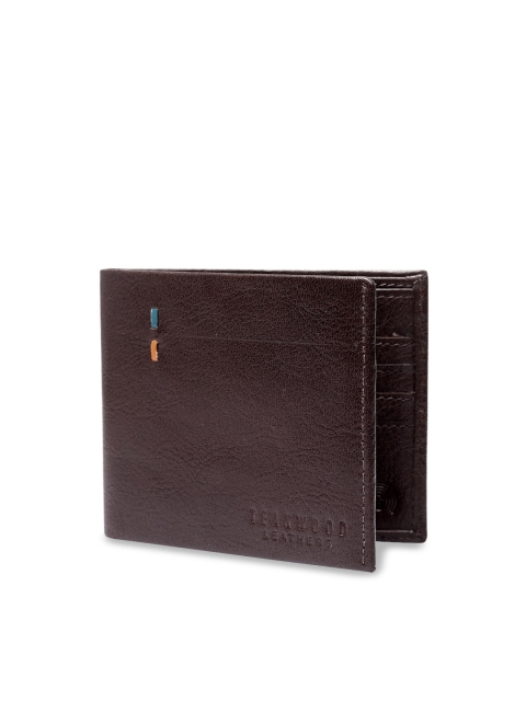 

Teakwood Leathers Men Brown Solid Two Fold Wallet
