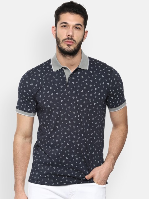 

Van Heusen Sport Men Blue Printed Polo Collar T-shirt