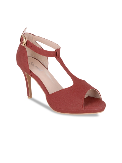 

Sherrif Shoes Women Red Solid Sandals