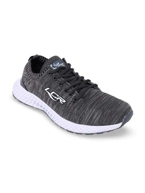 

Lancer Men Grey Woven Design Sneakers
