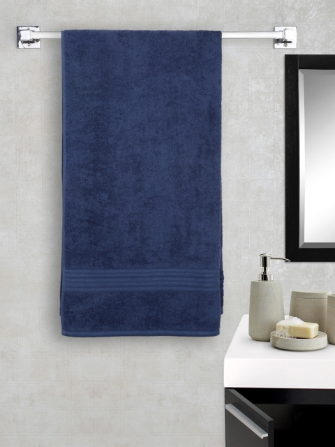 

Portico New York Unisex Navy Blue Solid 450GSM Eva Bath Towel