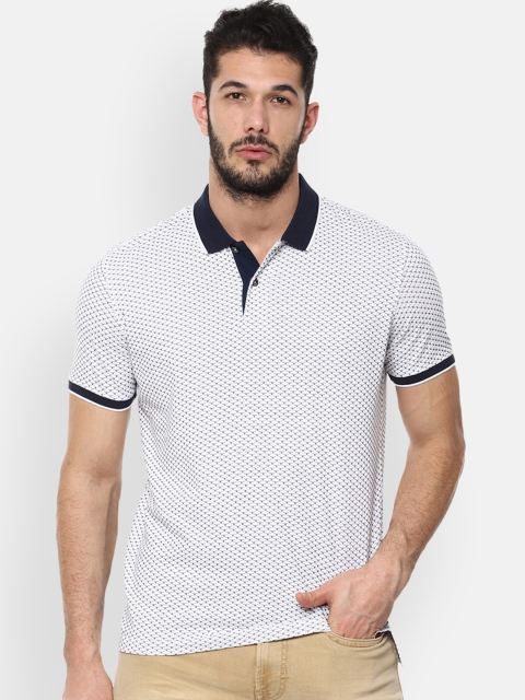 

Van Heusen Sport Men White Printed Polo Collar T-shirt