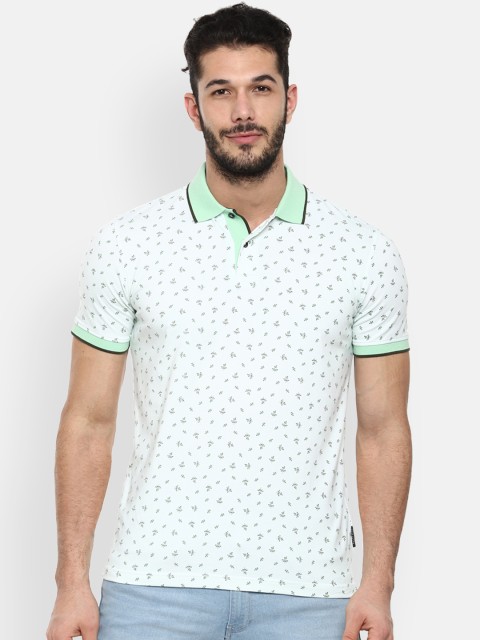 

Van Heusen Sport Men White Printed Polo Collar T-shirt