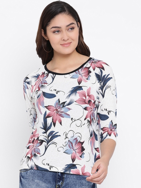 

Crimsoune Club Women White Printed Top