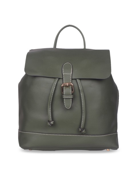 

Bagkok Women Green Solid Backpack