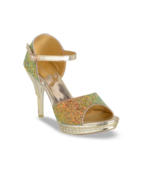 

Sherrif Shoes Women Gold-Toned Embellished Stilettos