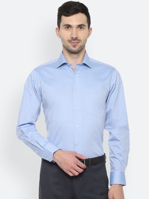 

Van Heusen Men Blue Regular Fit Solid Formal Shirt