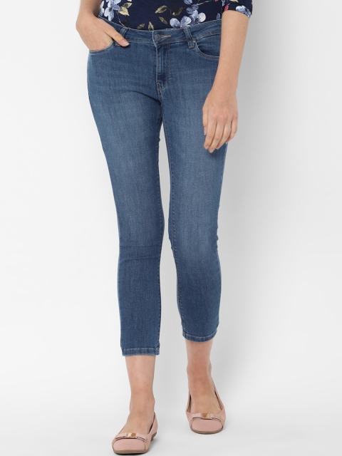 

Allen Solly Woman Blue Regular Fit Mid-Rise Clean Look Stretchable Jeans