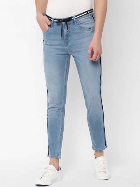 

SKULT by Shahid Kapoor Men Blue Regular Fit Mid-Rise Clean Look Stretchable Jeans