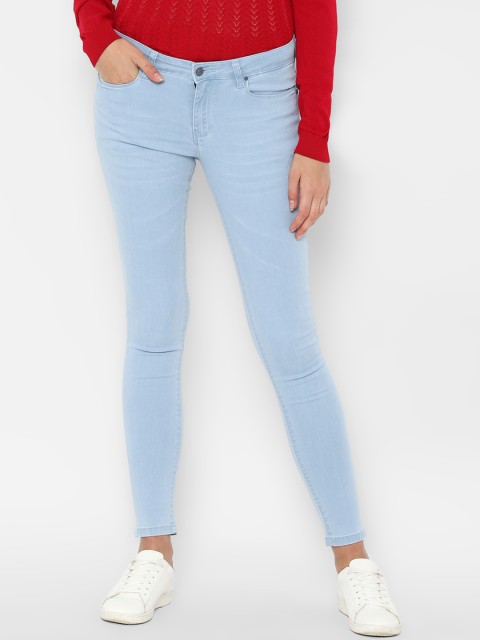 

Allen Solly Woman Women Blue Regular Fit Mid-Rise Clean Look Stretchable Jeans