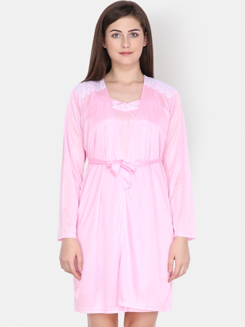 

Klamotten Pink Solid Nightdress DB100Rb