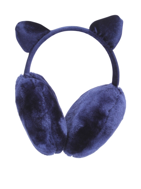 

CUTECUMBER Girls Navy Blue Faux Fur Ear Muffs