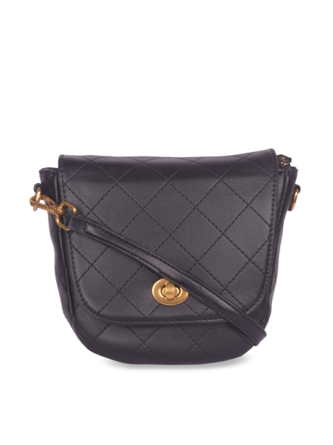 

Bagkok Black Textured Sling Bag