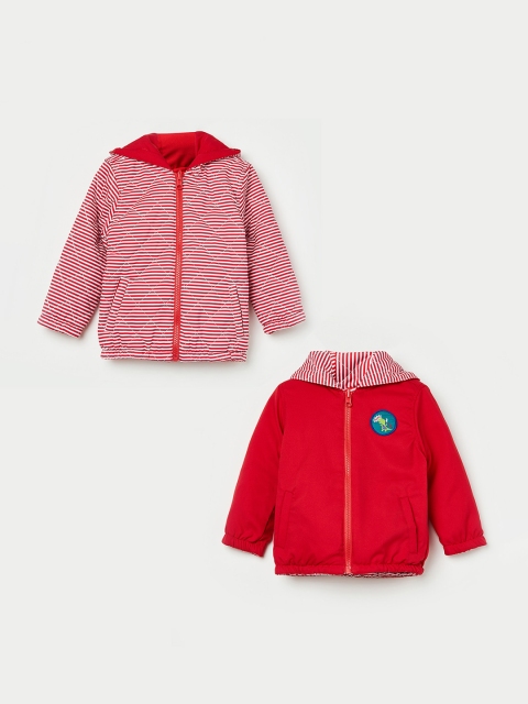 

Juniors by Lifestyle Boys Red & White Striped Reversible Padded Jacket