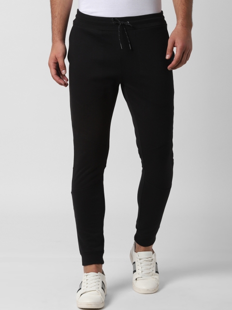 

Peter England Men Black Solid Joggers