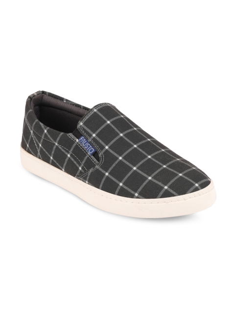 

FAUSTO Men Black Slip-On Sneakers